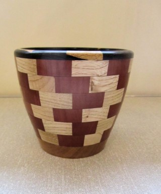 Segmented vase by Ken Akrill